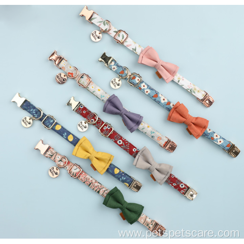 Bow Tie Colorful Pure Cotton Collar Personalized